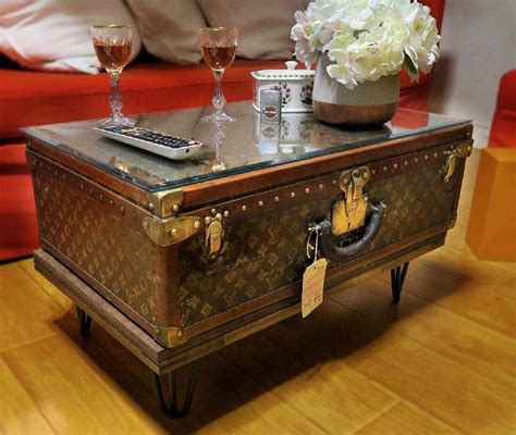 Vintage Louis Vuitton Trunk Coffee Table 